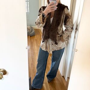 Ben Kahn Reversible Leather and Fur Jacket